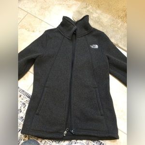 Charcoal gray North Face jacket